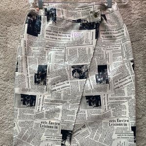 Newspaper skirt